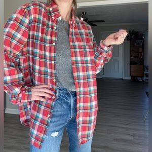 Light weight JCREW plaid shirt, size L. Perfect condition.